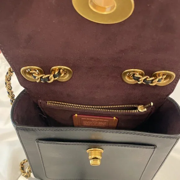 Coach Madison Convertible Backpack 18 in Black Leather - Picture 7 of 13